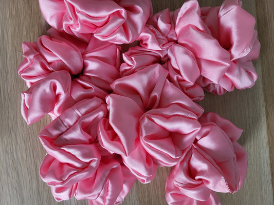 Chouchou satin rose